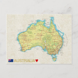 MAP POSTCARDS Filme in Australien Postkarte