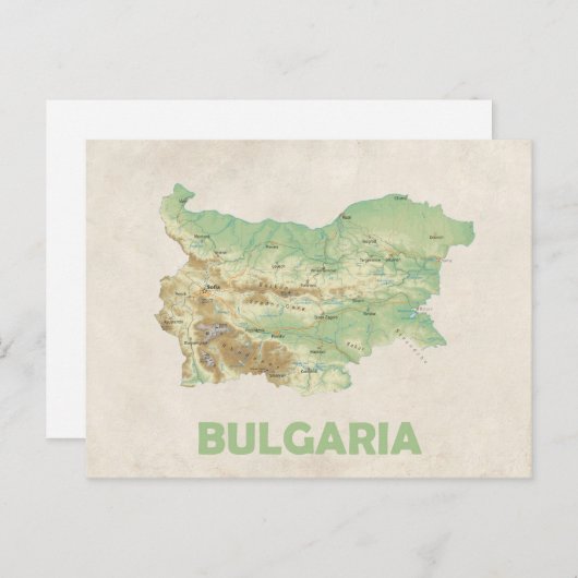 MAP POSTCARDS Filme in Bulgarien Postkarte (Vorne/Hinten)