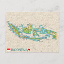 MAP POSTCARDS Filme in Indonesien Postkarte