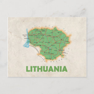 MAP POSTCARDS-Filme in Litauen Postkarte
