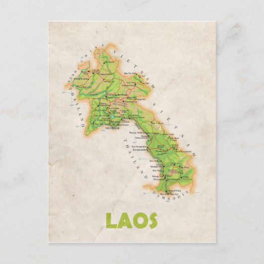 MAP POSTCARDS Filme Laos Postkarte (Vorderseite)
