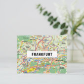 MAP POSTCARDS ♥ Frankfurt Postkarte (Stehend Vorderseite)