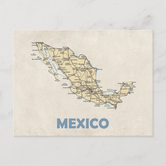 MAP POSTCARDS in Mexiko Postkarte (Vorderseite)