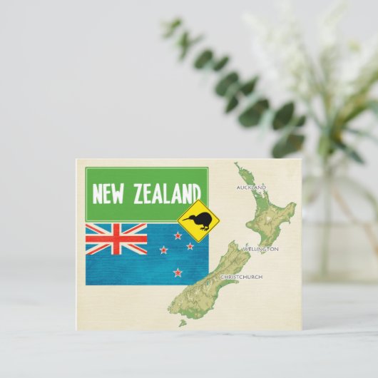 MAP POSTCARDS, in Neuseeland Postkarte (Stehend Vorderseite)