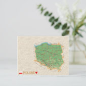 MAP POSTCARDS in Polen Postkarte (Stehend Vorderseite)