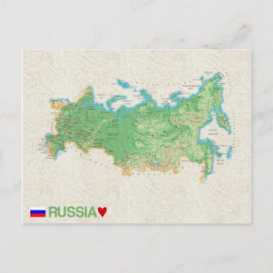 MAP POSTCARDS in Russland Postkarte