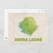MAP POSTCARDS, in Sierra Leone Postkarte (Vorne/Hinten)