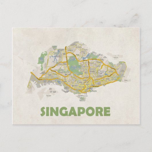 MAP POSTCARDS, in Singapur Postkarte (Vorderseite)