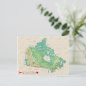 MAP POSTCARDS Kanada Postkarte (Stehend Vorderseite)