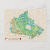 MAP POSTCARDS Kanada Postkarte (Vorderseite)