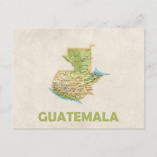 MAP POSTCARDS Krista Guatemala Postkarte (Vorderseite)