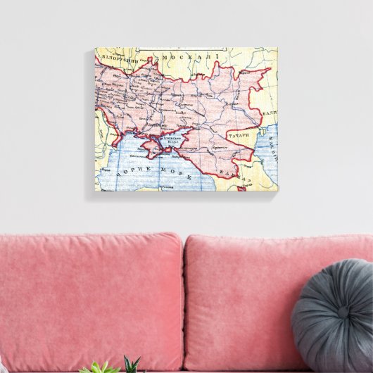 MAP: UKRAINE, c1906 Leinwanddruck (Insitu (Wohnzimmer))