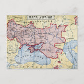 MAP: UKRAINE, c1906 Postkarte (Vorderseite)