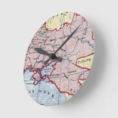 MAP: UKRAINE, c1906 Runde Wanduhr (Winkel)