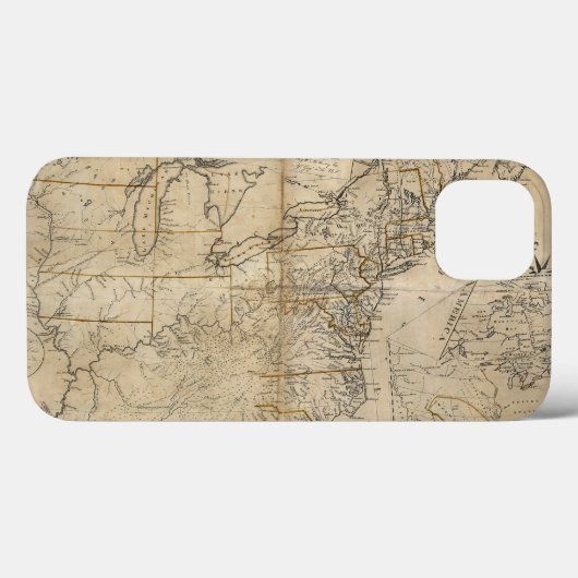 MAP: USA, 1783 Case-Mate iPhone HÜLLE (Rückseite (Horizontal))