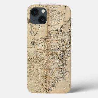 MAP: USA, 1783 iPhone 13 HÜLLE