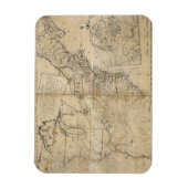 MAP: USA, 1783 MAGNET (Vertikal)