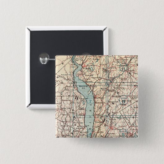 Map Westchester Landkreis, New York Button (Vorne & Hinten)