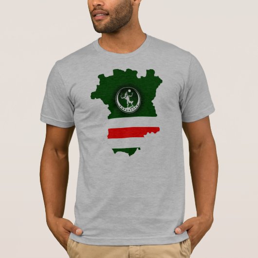 Map+Wolf+Flag T-Shirt (Vorderseite)