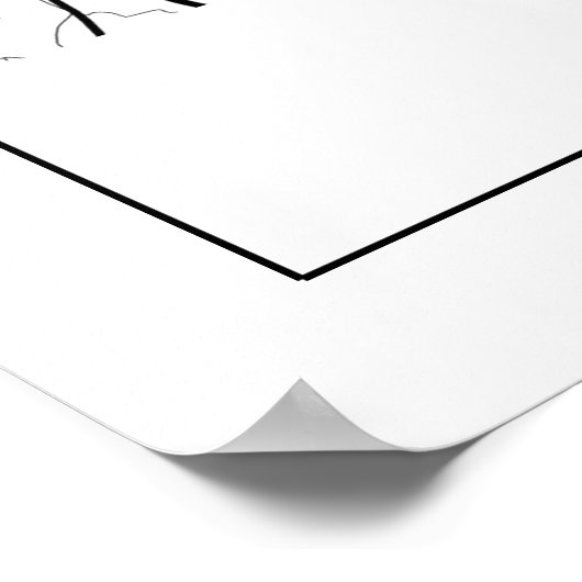 Mapa Da Cidade Braga Estilo Linha Clássico Poster (Ecke)