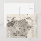 Mapa da cidade do Rio de Janeiro (1820) Postkarte (Vorne/Hinten)