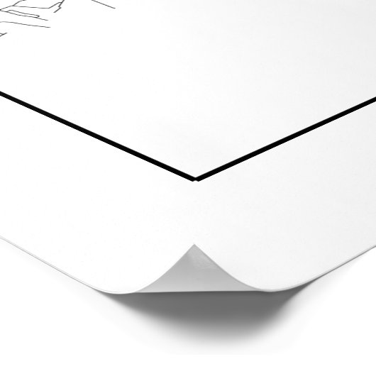 Mapa Da Cidade Porto Estilo Linha Clássico Poster (Ecke)