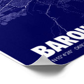 Mapa de Barquisimeto - Venezuela City Map Poster (Ecke)