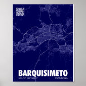 Mapa de Barquisimeto - Venezuela City Map Poster (Vorne)
