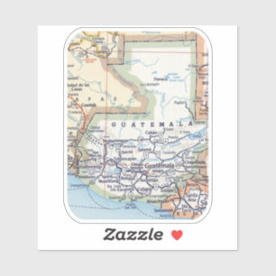 Mapa de Guatemala Aufkleber