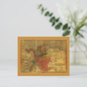 Mapa de la Republica de Colombia (1912) Postkarte (Stehend Vorderseite)