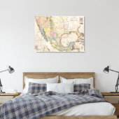 Mapa de los Estados Unidos De Mejico Leinwanddruck (Insitu (Schlafzimmer))