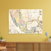 Mapa de los Estados Unidos De Mejico Leinwanddruck (Insitu (Wohnzimmer))