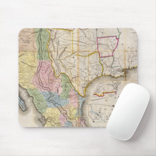 Mapa de los Estados Unidos de Mejico Mousepad (Mit Mouse)