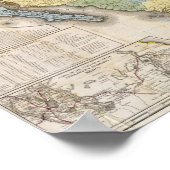 Mapa de los Estados Unidos De Mejico Poster (Ecke)