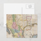 Mapa de los Estados Unidos De Mejico Postkarte (Vorne/Hinten)