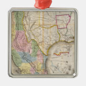 Mapa de los Estados Unidos de Mejico Silbernes Ornament (Vorne)