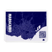 Mapa de Maracaibo - Venezuela Reiseplan Magnet (Horizontal)