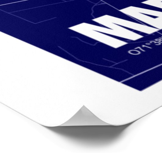 Mapa de Maracaibo - Venezuela Reiseplan Poster (Ecke)