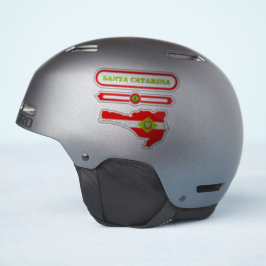 MAPA DE SANTA CATARINA. SAMER BRASIL AUFKLEBER