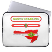 MAPA DE SANTA CATARINA. SAMER BRASIL LAPTOPSCHUTZHÜLLE (Vorderseite)