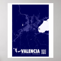 Mapa de Valencia - Venezuela - Stadtkarte