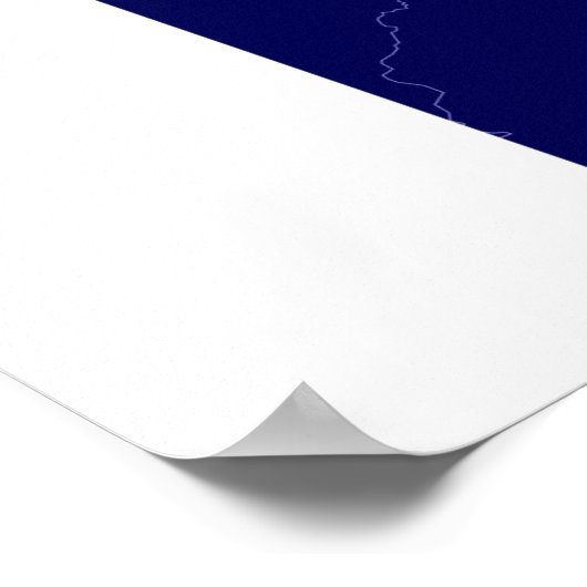 Mapa de Valencia - Venezuela - Stadtkarte Poster (Ecke)