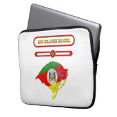 MAPA DO RIO GRANDE DO SUL. SAMER BRASIL LAPTOPSCHUTZHÜLLE (Vorderseite Links)