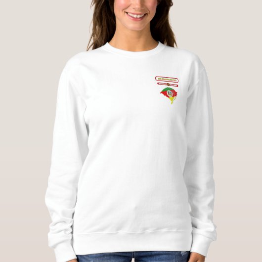 MAPA DO RIO GRANDE DO SUL. SAMER BRASIL SWEATSHIRT (Vorderseite)