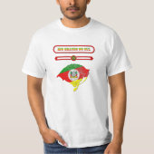 MAPA DO RIO GRANDE DO SUL. SAMER BRASIL T-Shirt (Vorderseite)
