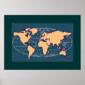 Mapa-mundi-Dekorwand Poster (Vorne)