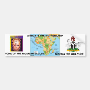 mapafrica, festac 77, Nigeriaarms21, AFRIKA IST… Autoaufkleber