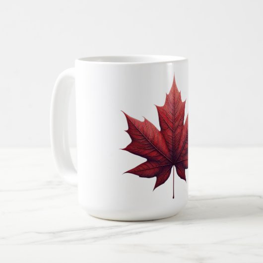 Mapel Leaf, Ahornblatt Kaffeetasse (Vorderseite Links)