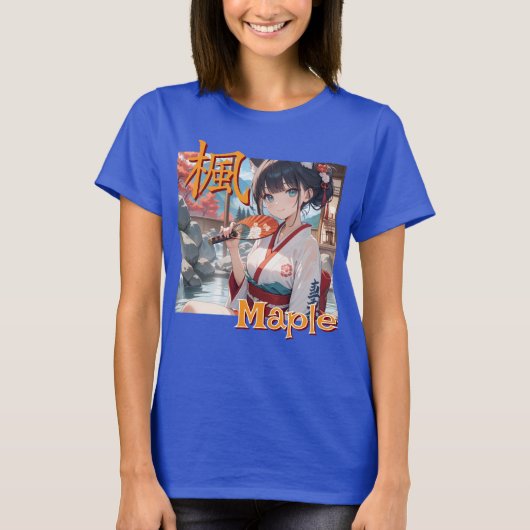 mapleと猫耳娘 T-Shirt (Vorderseite)