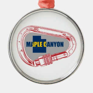 Maple Canyon Climbing Carabiner Ornament Aus Metall